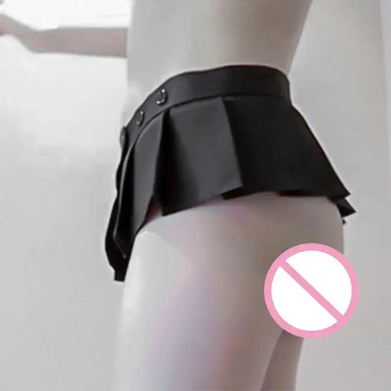 Sexy Adjustable Mini Skirt Black A-Line Pleated Skirt Low Rise Waist Ruffled Skirt Micro Mini Skirt Women's Club Wear Outfits - Tophatter Daily Deals