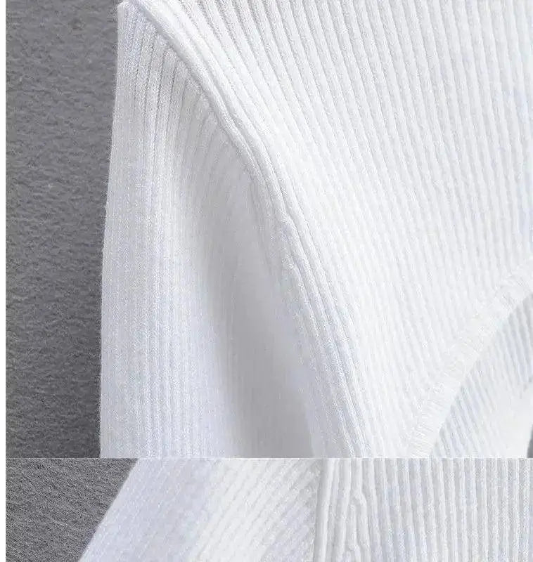 Sexy Elegant Super-Short Long Sleeve T-shirts Women's Cropped Top Ladies Solid Vintage Crop Top Spring Autumn Tees Female Blouse - Tophatter Daily Deals