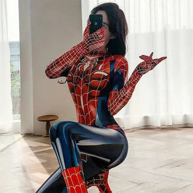 Sexy Spiderwoman Cosplay | Zentai Bodysuit for Women and Girls Other - Tophatter Daily Deals