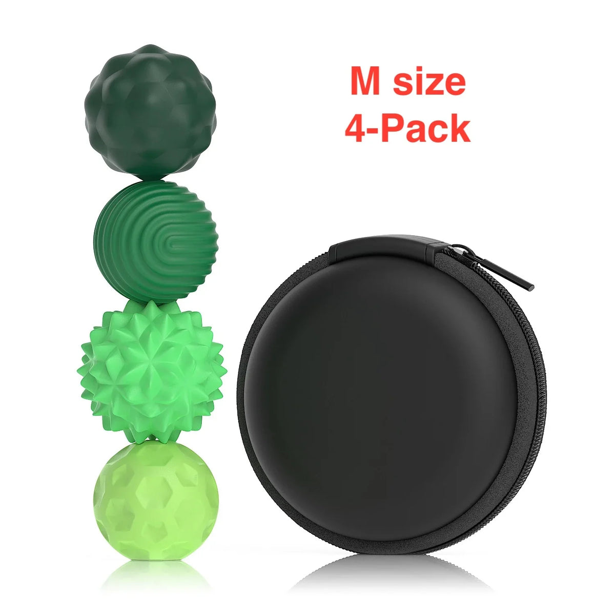 Magnetic Ball Fidget Toy Silicone Sensory Stress Relief M 4-pack Green - Tophatter Daily Deals