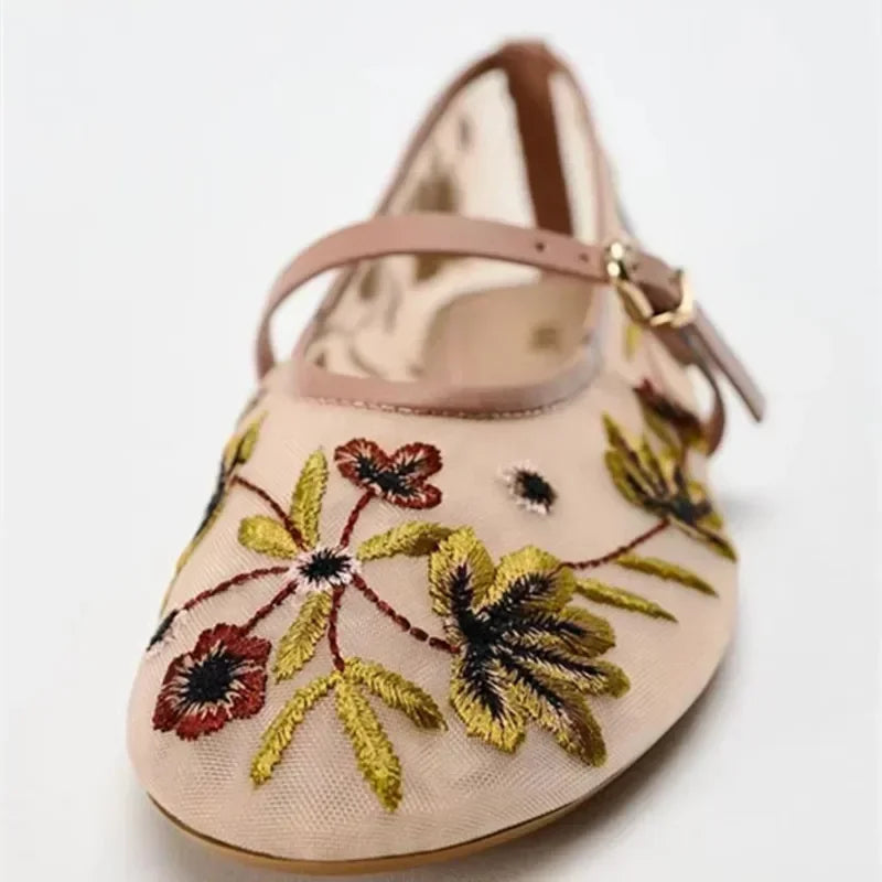 Breathable Womens Ballet Flats - Mary Jane, Mesh, Summer - Tophatter Daily Deals