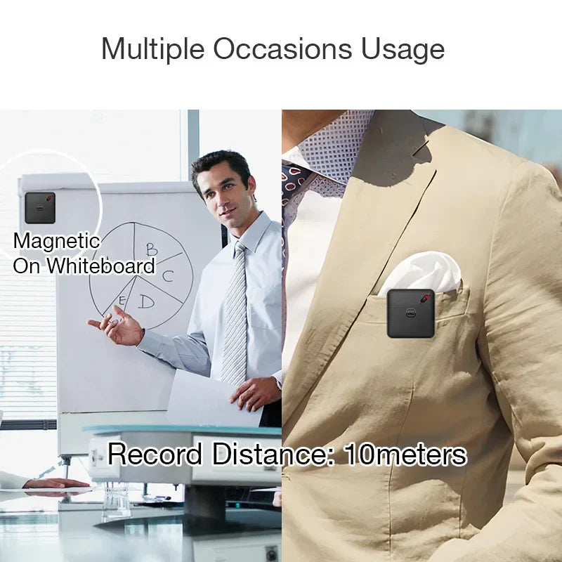 Mini Voice Recorder Clip On Magnetic Phone Dictaphone - Tophatter Daily Deals