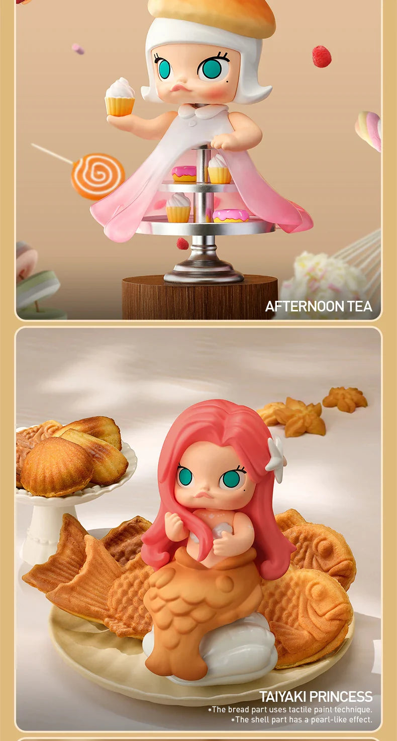 Genuine Pop Mart Molly Carb-Lover Series Figures Blind Box Food - Tophatter Daily Deals