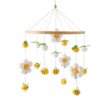 Baby Crib Mobile Wooden Musical Newborn Sensory Toys Bee-Yellow - Tophatter Daily Deals
