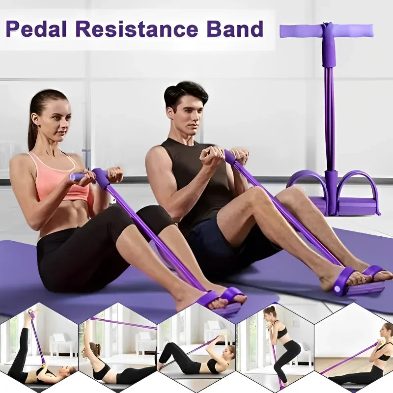 Multi-Functional Household Fitness Equipment for abdominal Strengthening Elastic Band Fitness & Exercise - Tophatter Daily Deals
