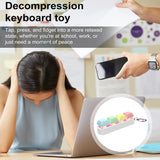 Keyboard Fidget Toy LED Keychain 4 In 1 Stress Relief - Tophatter Daily Deals