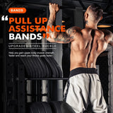 Pull-Up Assistance Bands Set 300LB Resistance Black Fitness - Tophatter Daily Deals