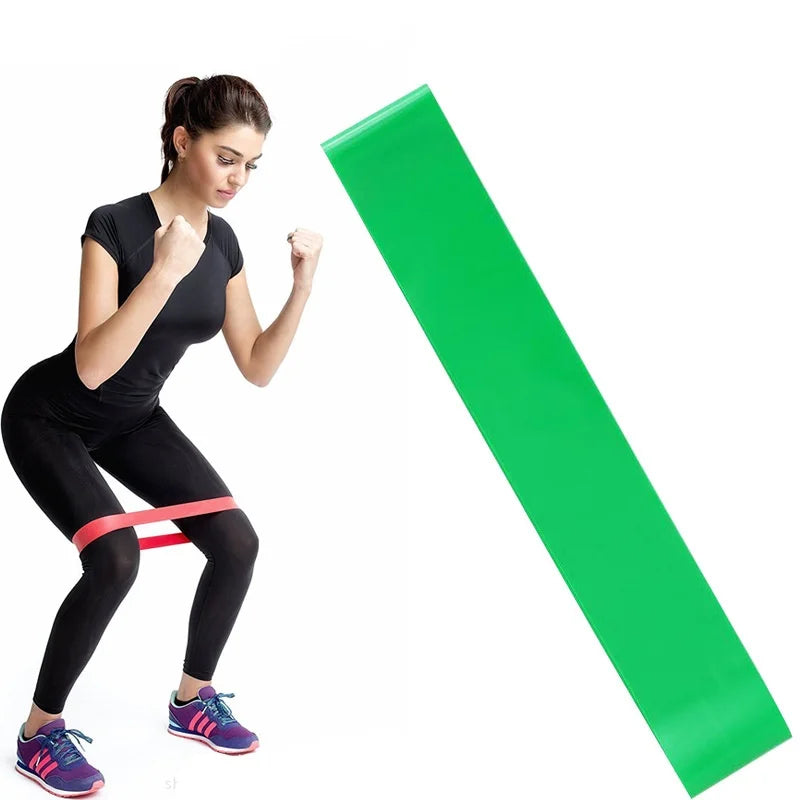 Resistance Bands Set TPE Workout Bands Home Fitness Green-10LB - Tophatter Daily Deals