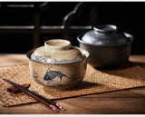 Ramen Bowl Large Ceramic With Lid Retro Fall 2025 Tableware - Tophatter Daily Deals
