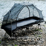 Portable One-Person Inner Tent for Camping Bed Black Tents - Tophatter Daily Deals