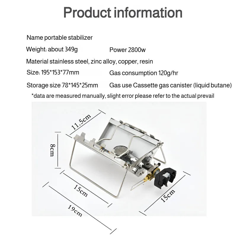 Camping Foldable Cartridge Stove Silver Camp Cooking - Tophatter Daily Deals