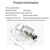 Camping Foldable Cartridge Stove Silver Camp Cooking - Tophatter Daily Deals