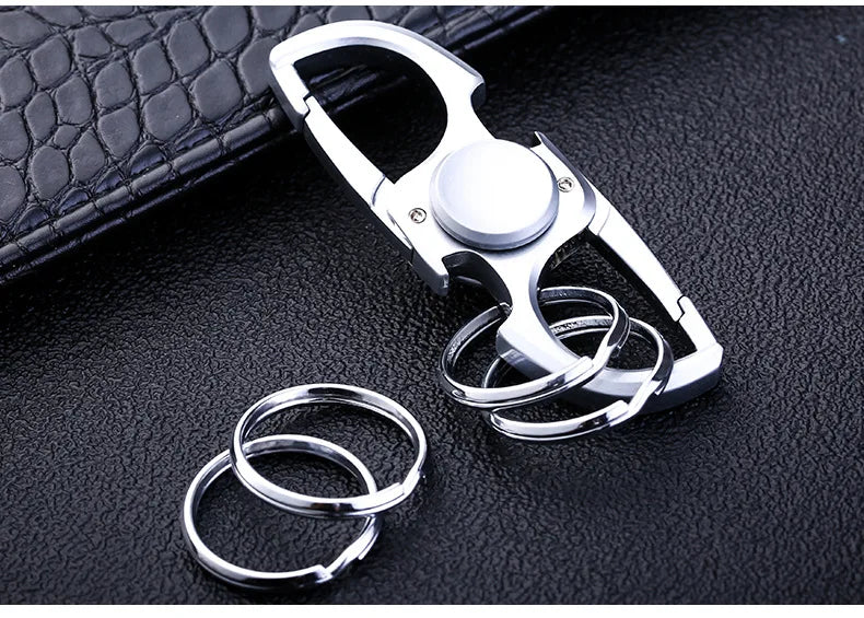 Fidget Spinner Keychain Stainless Steel EDC Gift 2025 - Tophatter Daily Deals