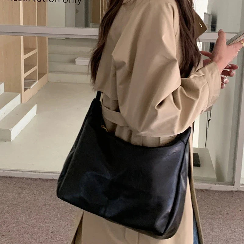 Soft Versatile Womens Hobo Bag - Slouchy, Faux Leather - Tophatter Daily Deals