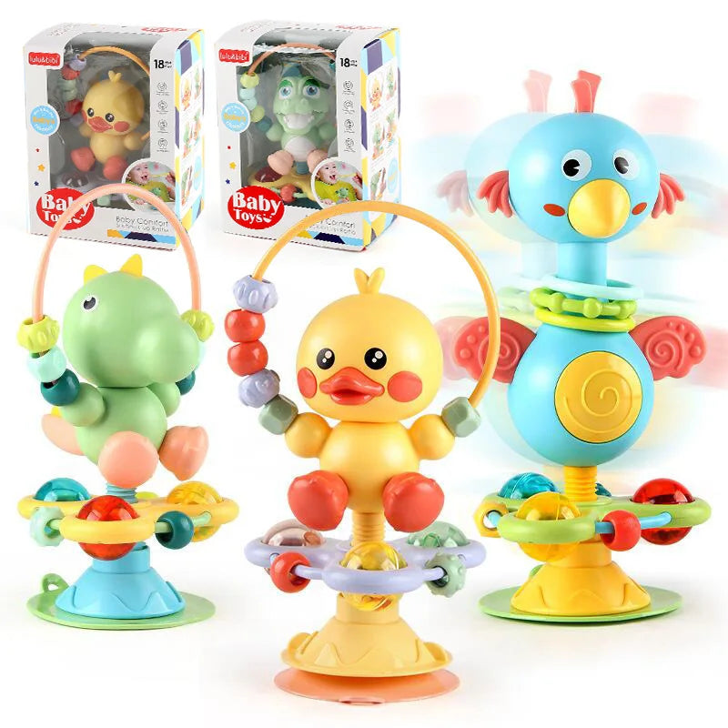 Baby Soothing Rattle Suction Cup Newborn Sensory Toys - Tophatter Daily Deals