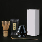 Matcha Bamboo Tea Set 3Pc Japanese Tea Tools Eco Friendly Black - Tophatter Daily Deals