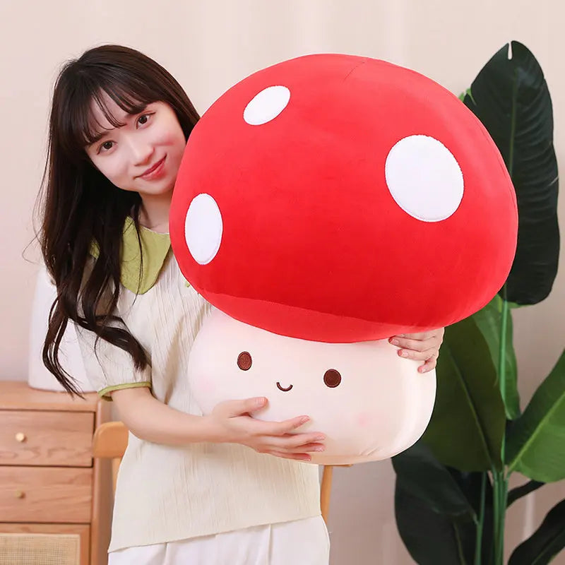 Mushroom Plush Toy Shiitake Mushroom Super Mario Level Up Food - Tophatter Daily Deals