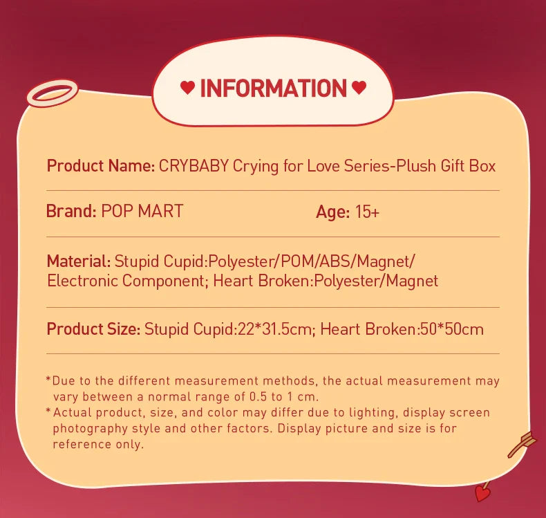 Genuine Pop Mart Crybaby Crying for Love Series - Plush With Gift Box Mythical - Tophatter Daily Deals