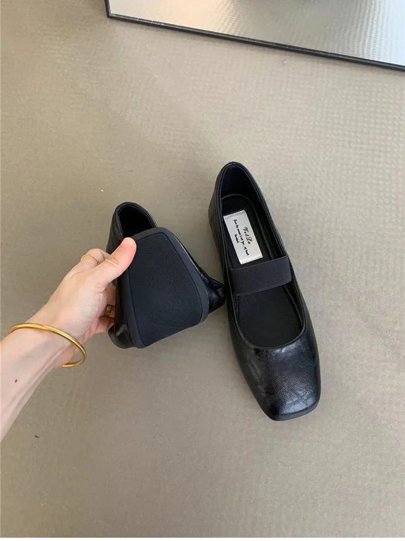 Supportive Women’s Ballet Flats - Square Toe Mary Jane - Tophatter Daily Deals