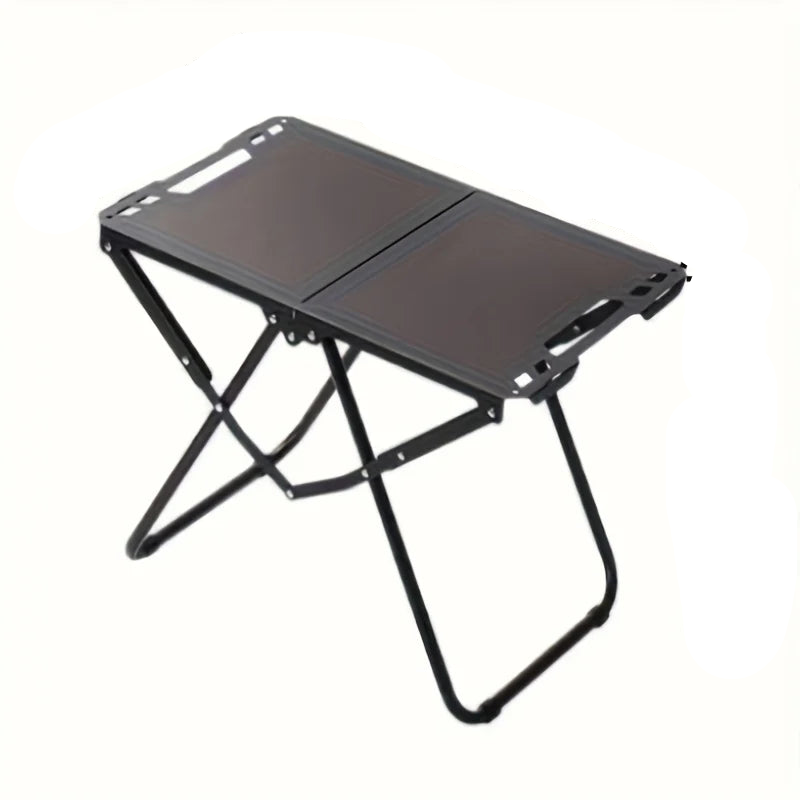 Folding Camping Table with Carry Handle Tripod Base Black Camp Furniture - Tophatter Daily Deals