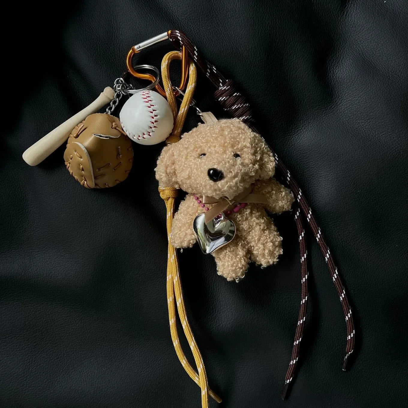 Plush Baseball Dog Key Chain Bag Charm Sport Cute Accessory - Tophatter Daily Deals