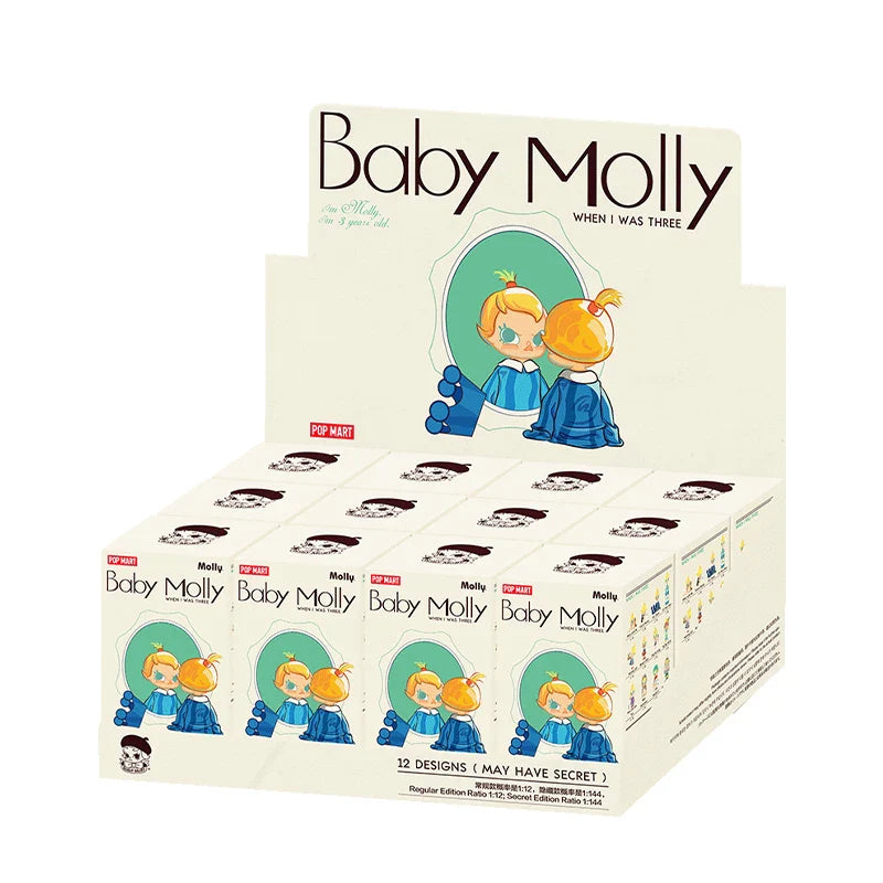 Genuine Pop Mart Baby Molly When I was Three! Series Blind Box Figures by Kenny Wong Full Set of 12 Boxes Anime - Tophatter Daily Deals