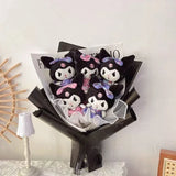 Sanrio Kuromi Plush Toy Bouquet Black x 5 Flowers - Tophatter Daily Deals