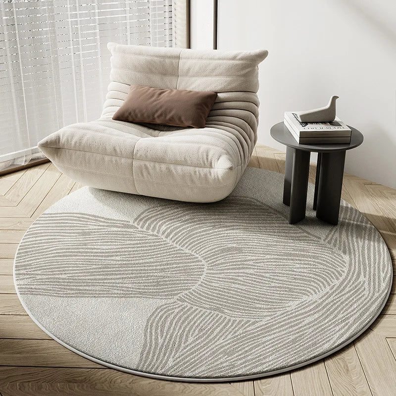 Round Area Rug Faux Cashmere Wabi Sabi Fall 2025 Cozy - Tophatter Daily Deals
