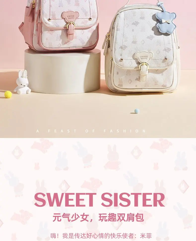 Miffy PU Leather Kawaii Backpack Animals - Tophatter Daily Deals