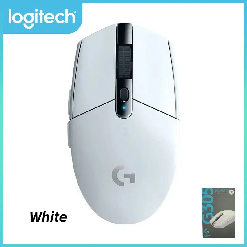 Wireless Lightweight Gaming Mouse HERO Sensor 12K DPI G305 white - Tophatter Daily Deals