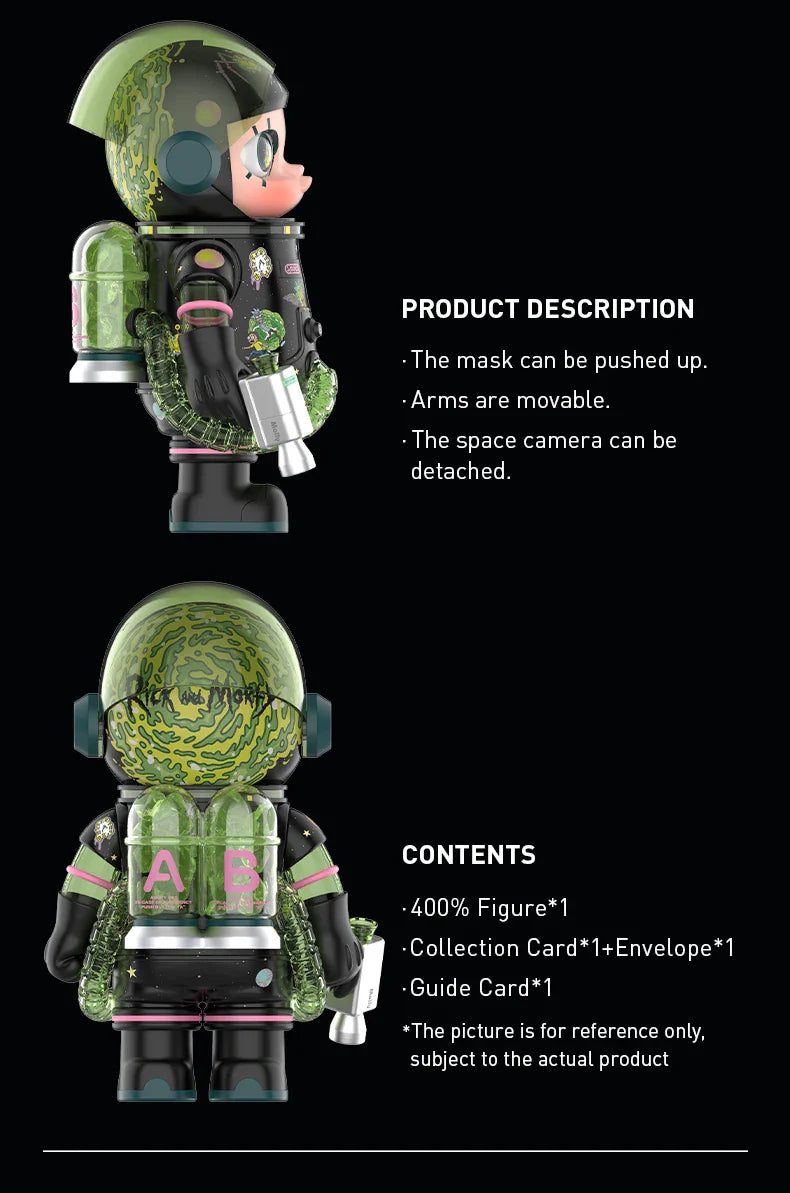 Genuine Pop Mart Mega Space Molly 400% Rick and Morty Limited Edition Figure Outer Space - Tophatter Daily Deals