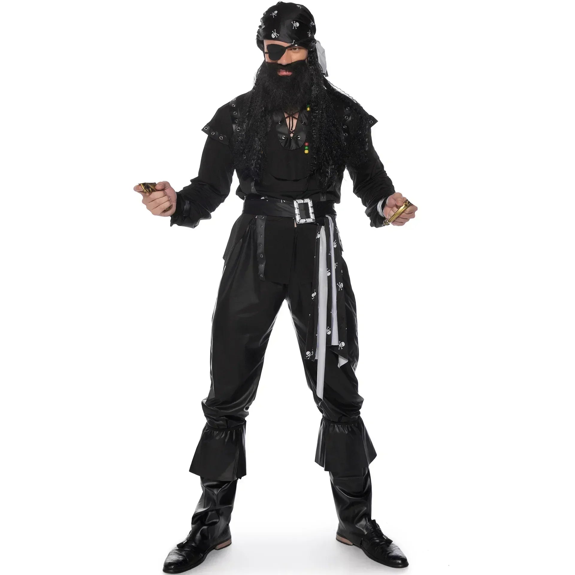 Pirate Costume Couple Set Halloween Carnival Cosplay Men - Tophatter Daily Deals