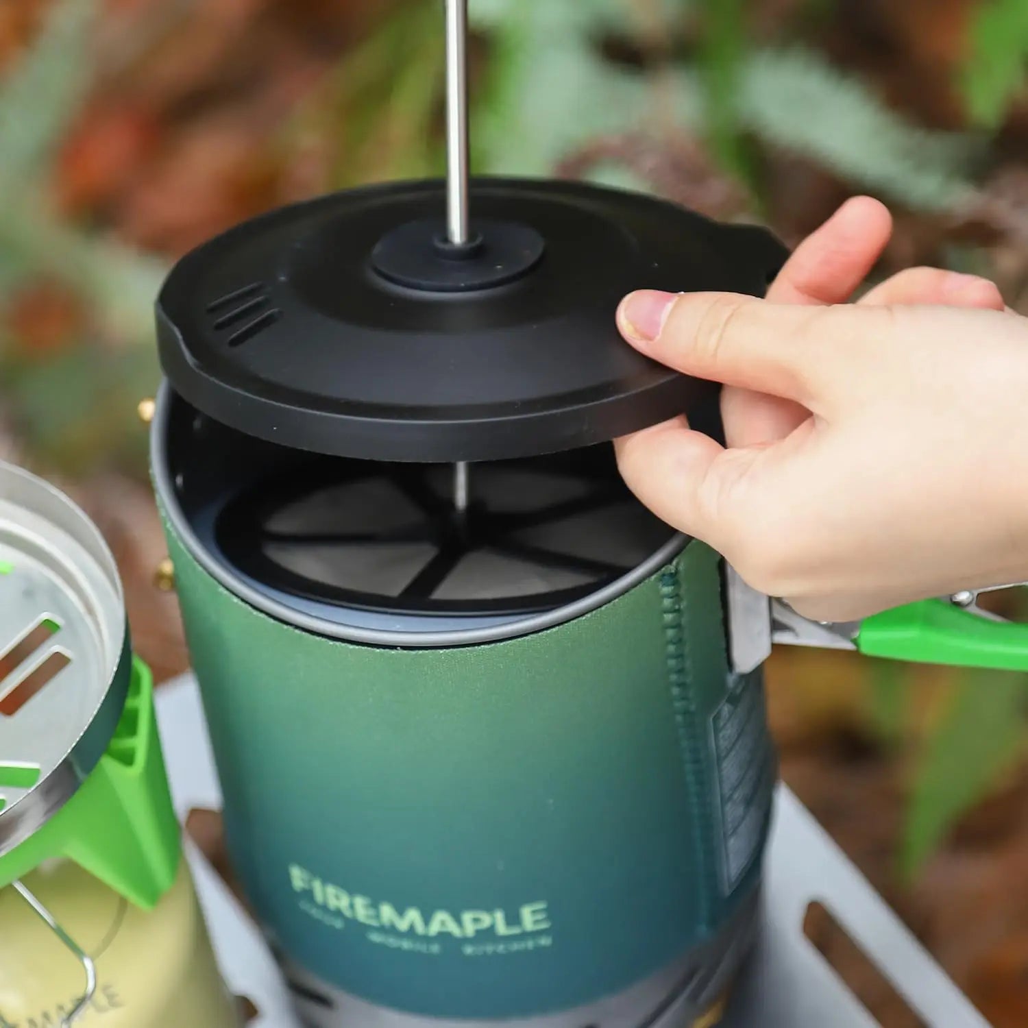 2200W Outdoor Gas Cooking System Green Camp Cooking - Tophatter Daily Deals