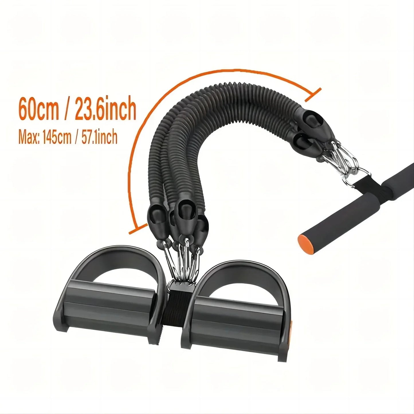 Pedal Tension Rope Puller Black Fitness - Tophatter Daily Deals