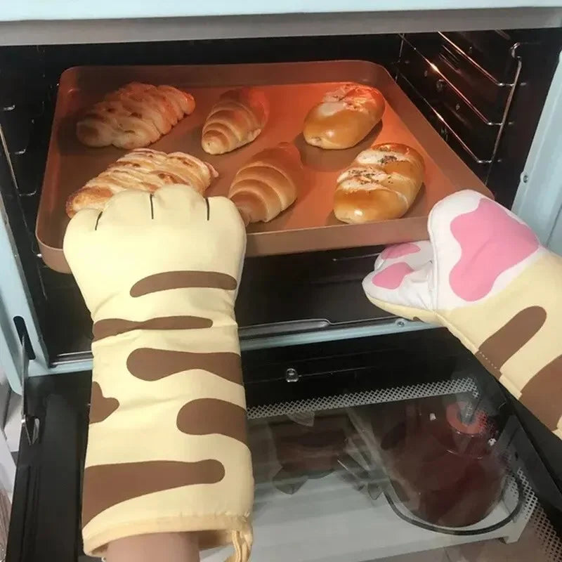 Cat Paw Oven Gloves Tiger Stripes Animals - Tophatter Daily Deals
