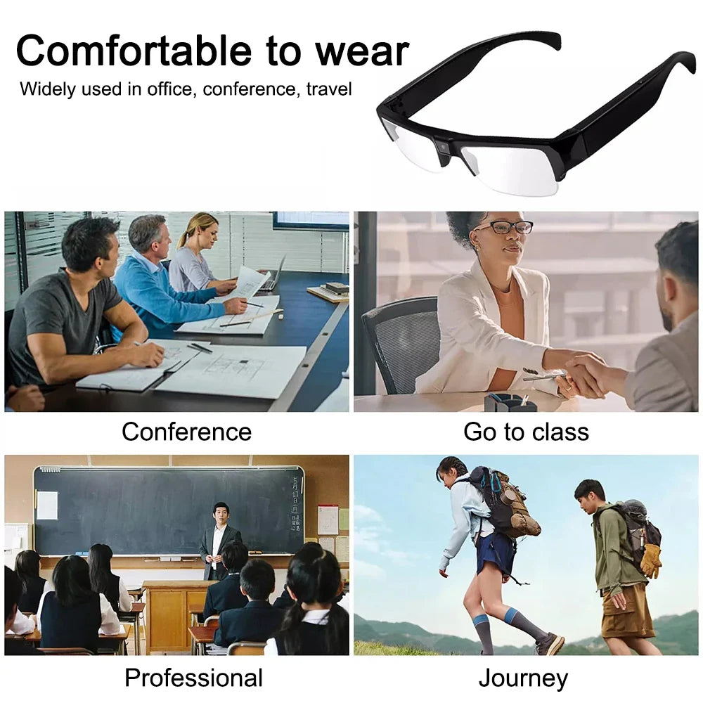 1080P Mini Camera Smart Glasses Portable Sports Glasses - Tophatter Daily Deals