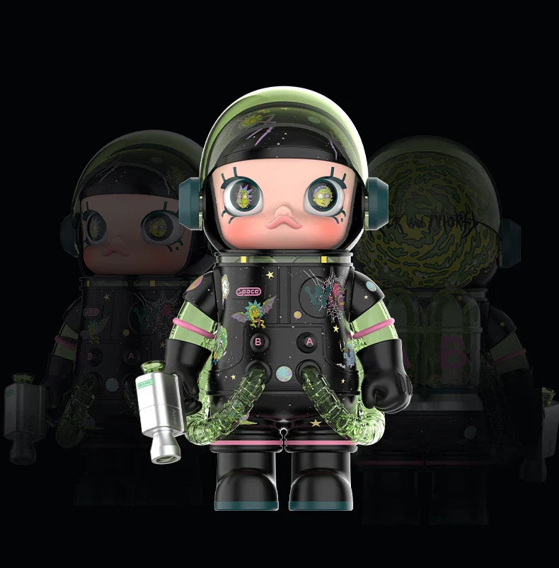 Genuine Pop Mart Mega Space Molly 400% Rick and Morty Limited Edition Figure Outer Space - Tophatter Daily Deals
