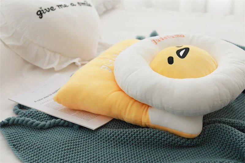 Sanrio Lazy Egg Gudetama Plush Pillow Cushion Chair Cover Food - Tophatter Daily Deals