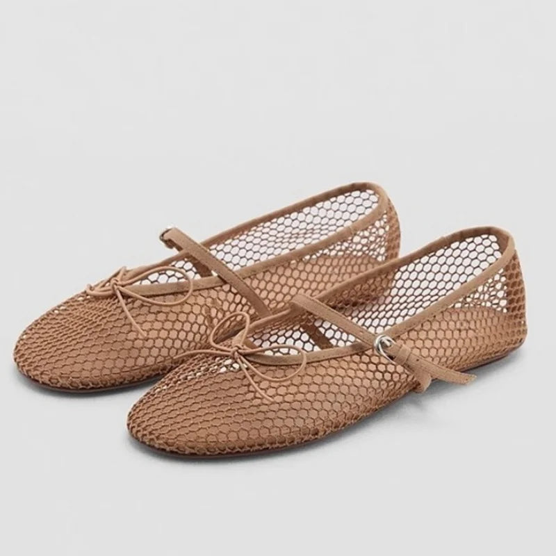Breathable Women’s Ballet Flats - Mary Jane, Mesh, Summer - Tophatter Daily Deals