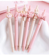 4 Kawaii Rabbit Mechanical Gel Ink Pens School Office Writing Supplies Stationery Pen 0.5mm Animals - Tophatter Daily Deals