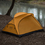 3-Season Camping Tent Breathable Mesh Yellow Tents - Tophatter Daily Deals