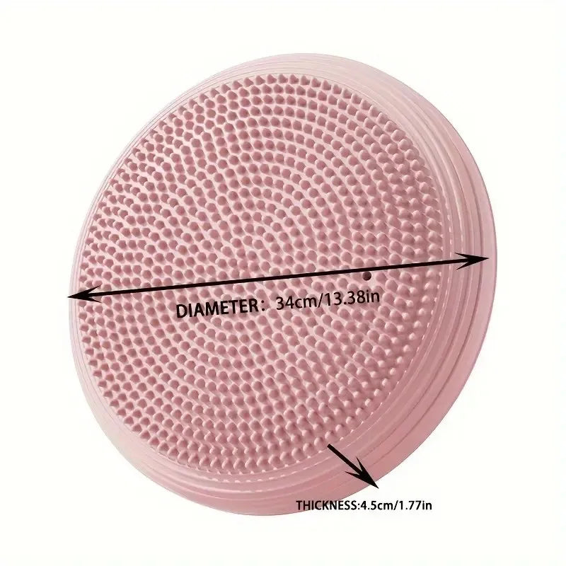 4mm Natural Rubber Flat Balance Yoga Trainer Mat Pink Yoga & Pilates Mats - Tophatter Daily Deals