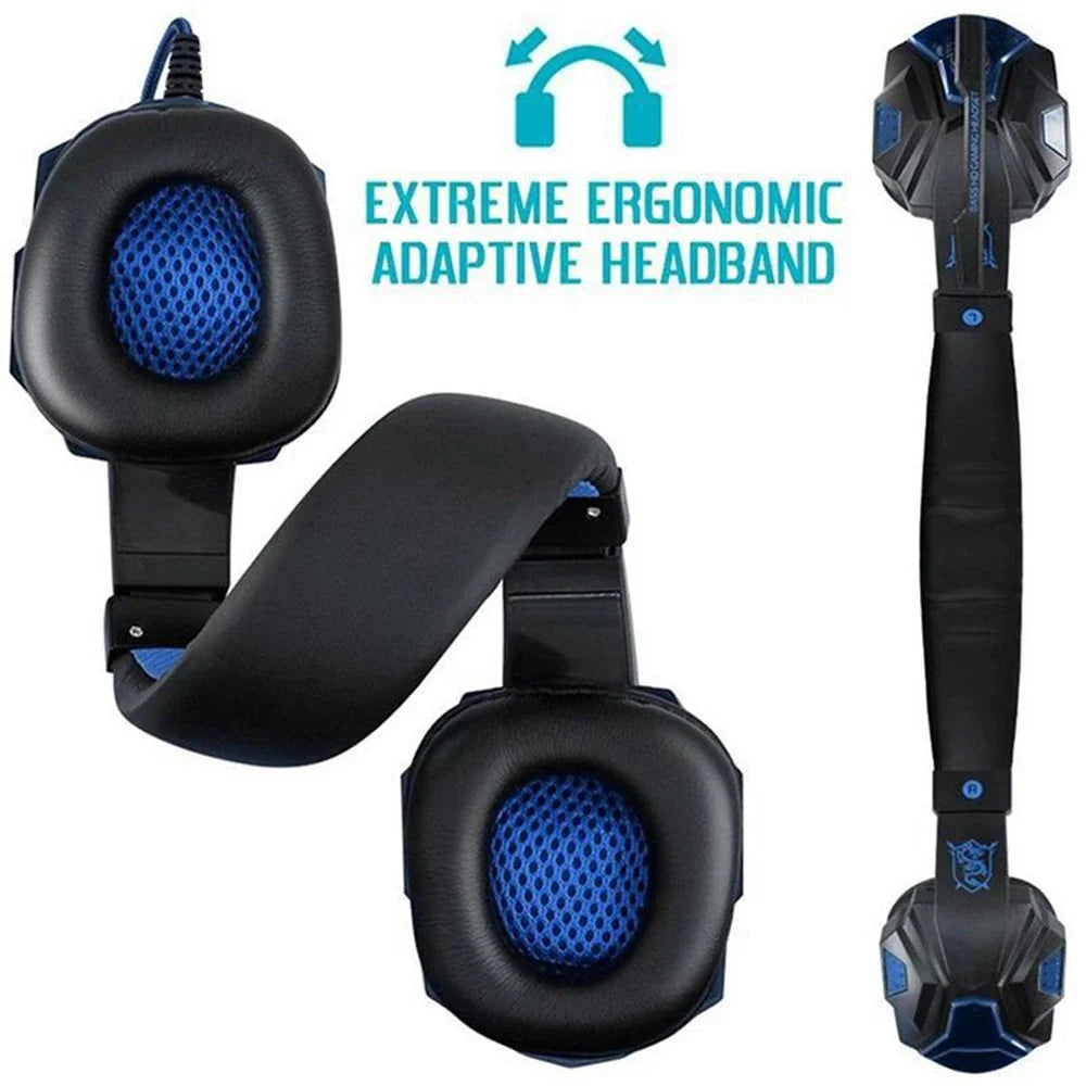 Gaming Headset Wired Noise Cancelling Microphone Adjustable - Tophatter Daily Deals