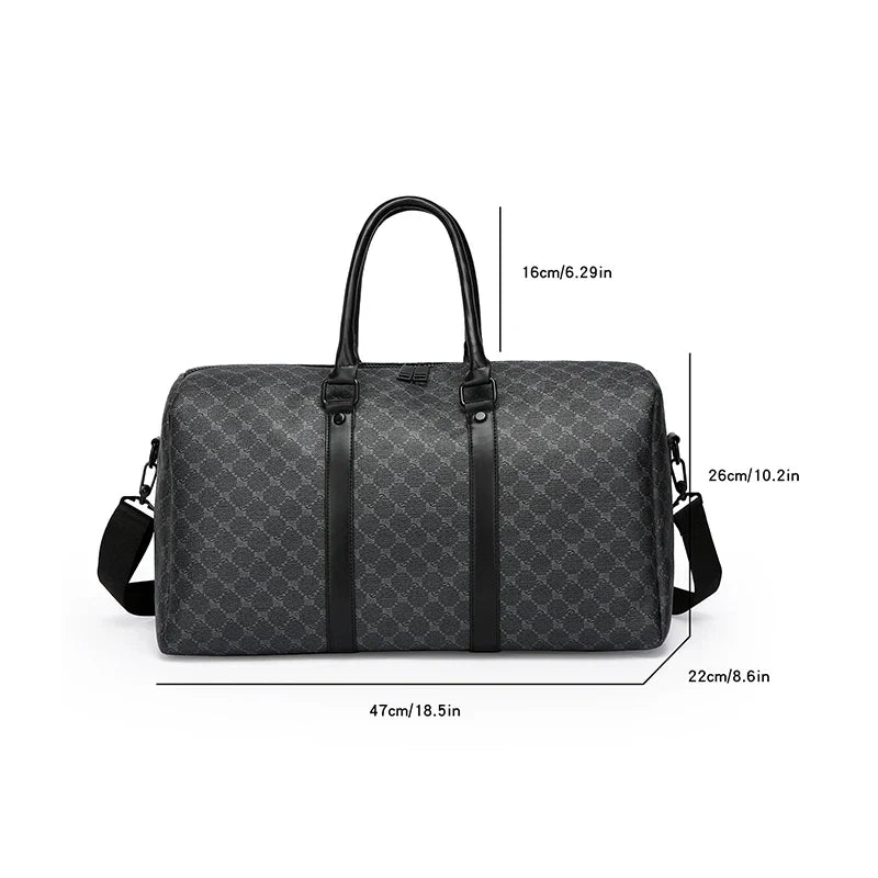 Mens Travel Bag Large PU Business Luggage Luggage & Bags > Duffel Bags - Tophatter Daily Deals