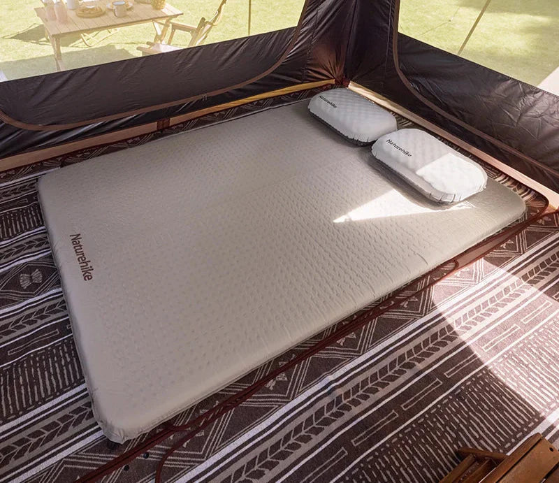 Self-Inflating Air Mattress 3cm Thick Folding Mat Khaki Camping & Hiking - Tophatter Daily Deals