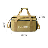 Outdoor Waterproof Picnic Bag Storage Organizer Khaki Duffel Bags - Tophatter Daily Deals