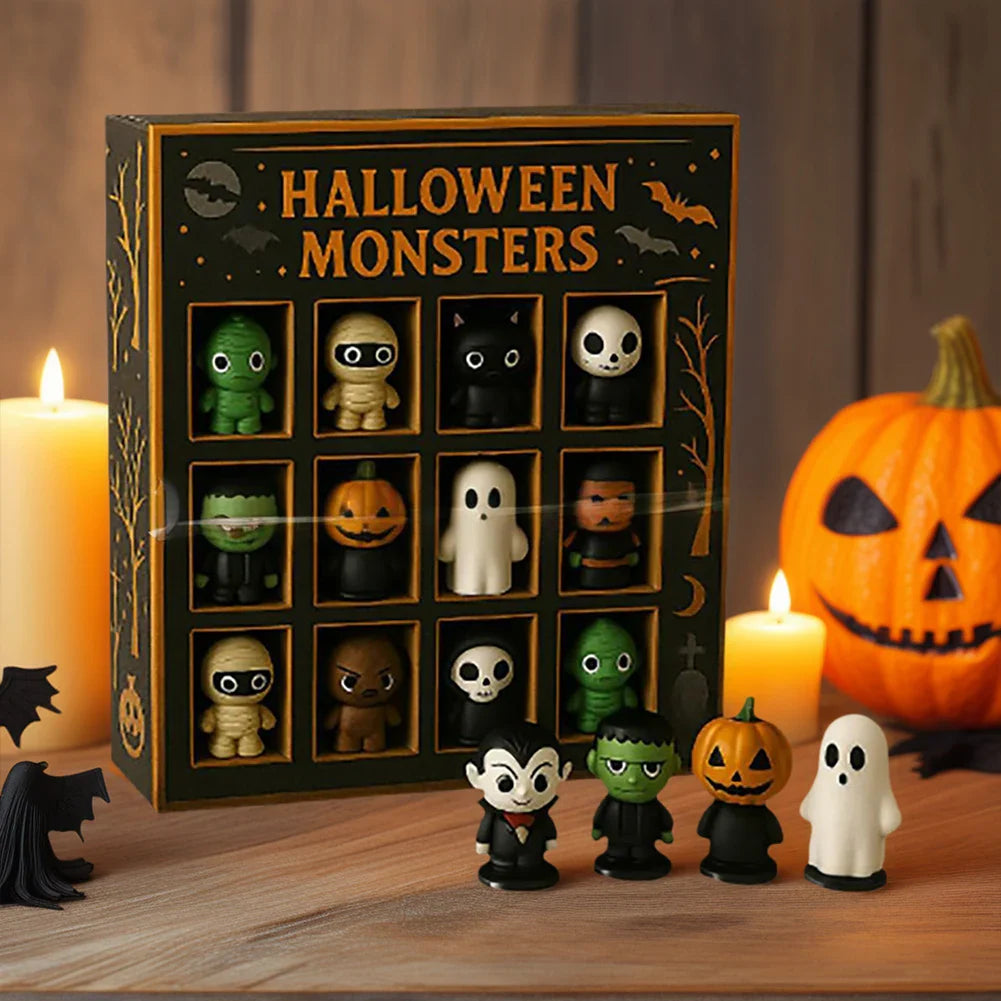 Halloween Advent Calendar 12 Spooky Mini Dolls 2025 - Tophatter Daily Deals