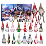 Gnome Advent Calendar Plush Set Christmas Decor 2025 Style B-1Set - Tophatter Daily Deals