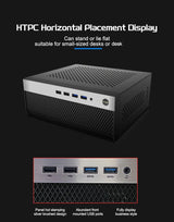 Mini ITX HTPC Case 1U PSU Support Mesh Compact Home Theater - Tophatter Daily Deals