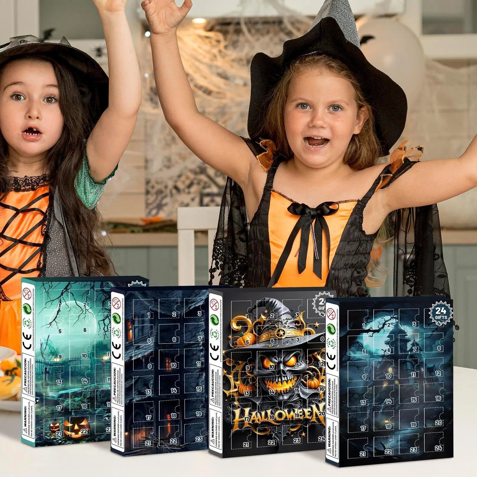 Halloween Advent Calendar 24 Days Tabletop Decor Collectible - Tophatter Daily Deals